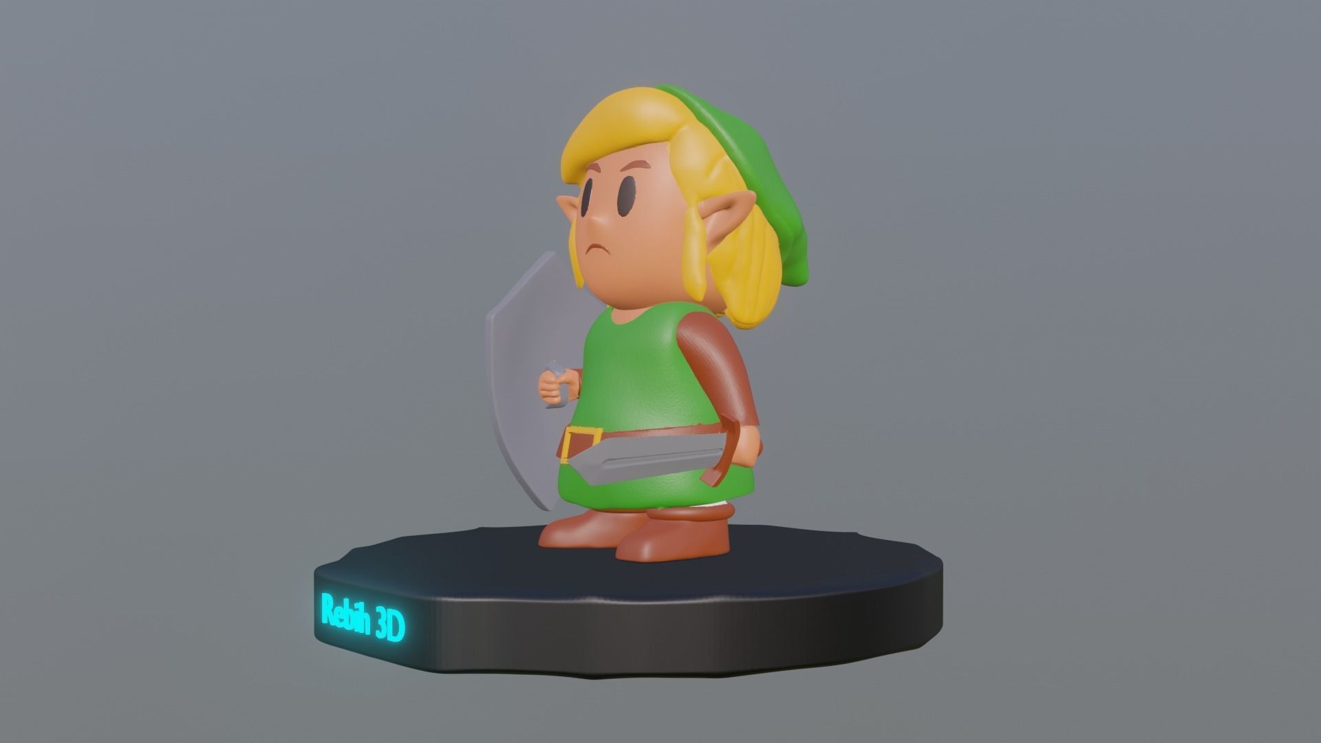 The Legend Of Zelda - Link Firgure 3D print model Free 3D print model_3