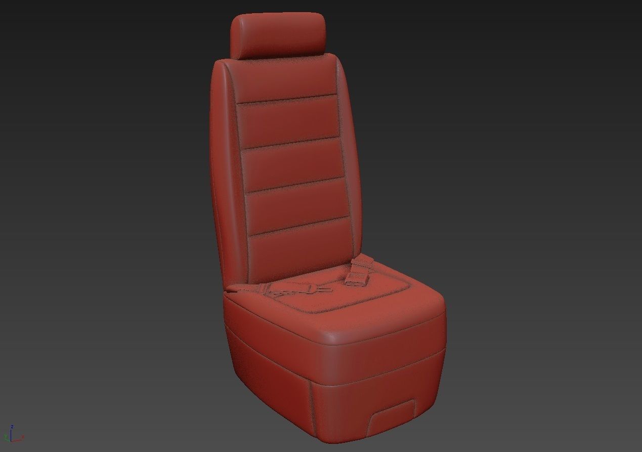 Airplane Seat 2 3D model_6