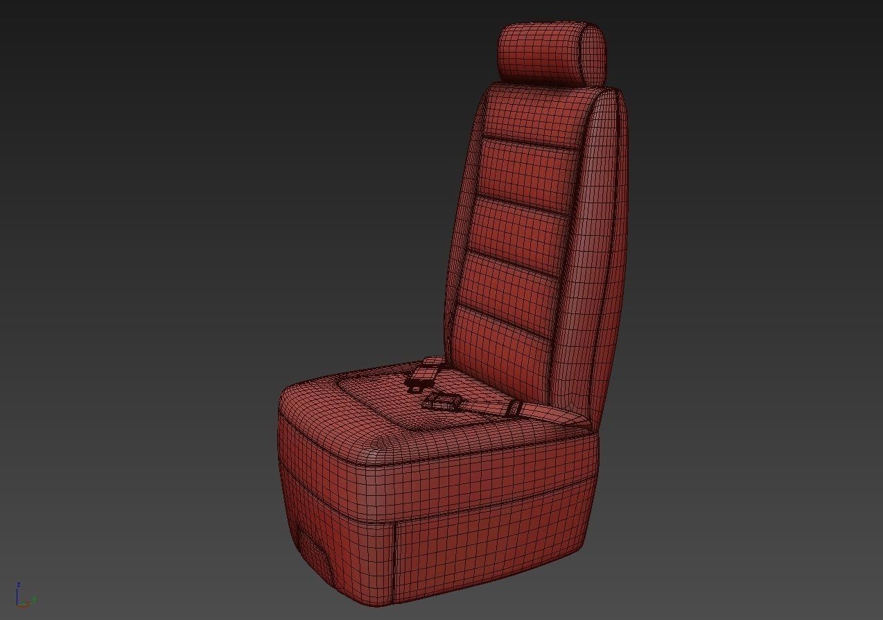 Airplane Seat 2 3D model_13