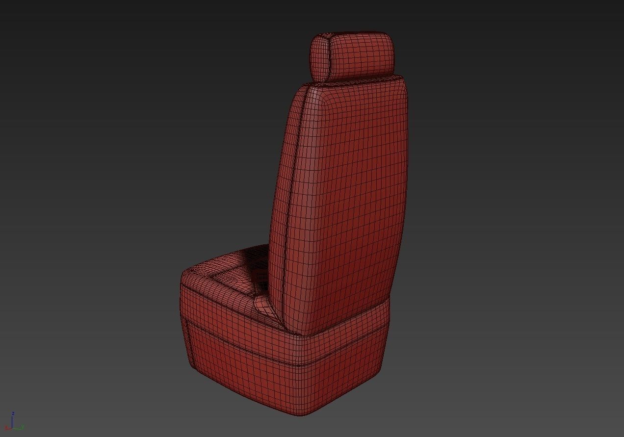 Airplane Seat 2 3D model_14