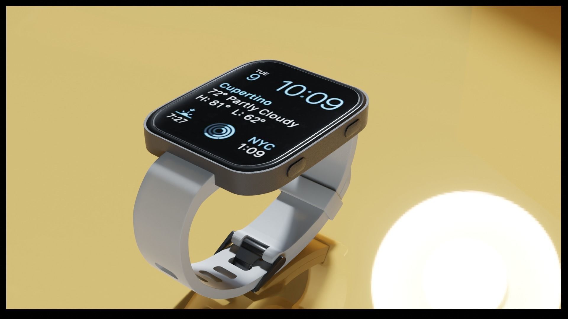 Digital Watch 3D model_4