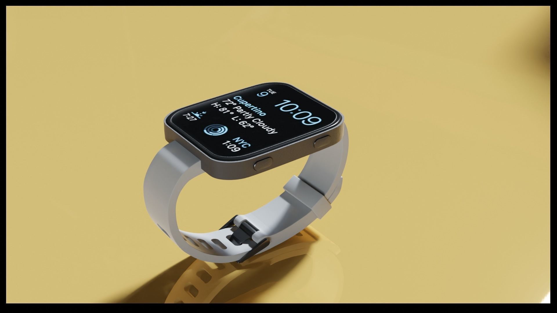 Digital Watch 3D model_2
