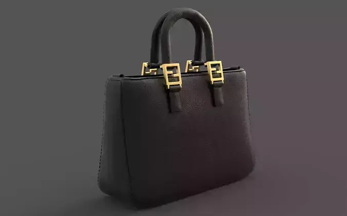 Handbag 3D model person satchel bag 3D model