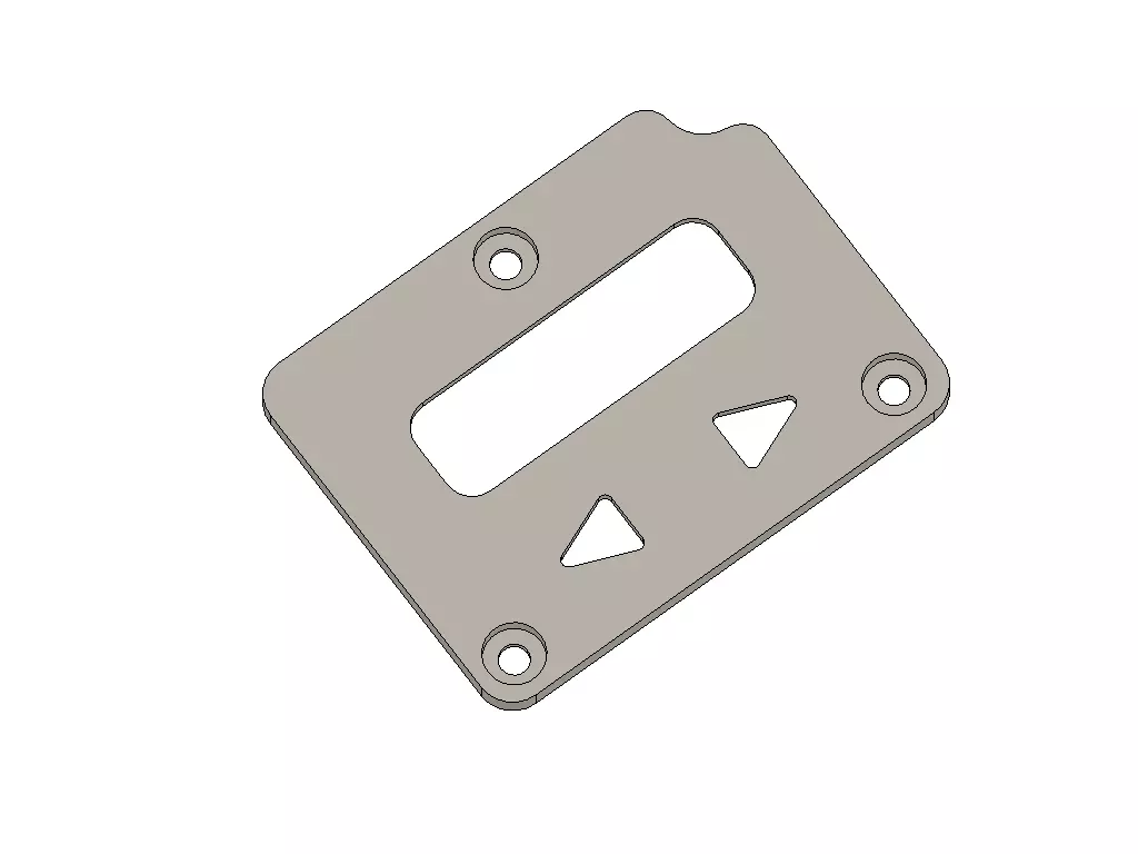 Billet box round button inner and control plate 3D print model_0