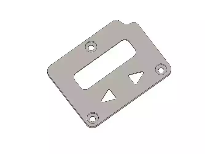 Billet box round button inner and control plate 3D print model