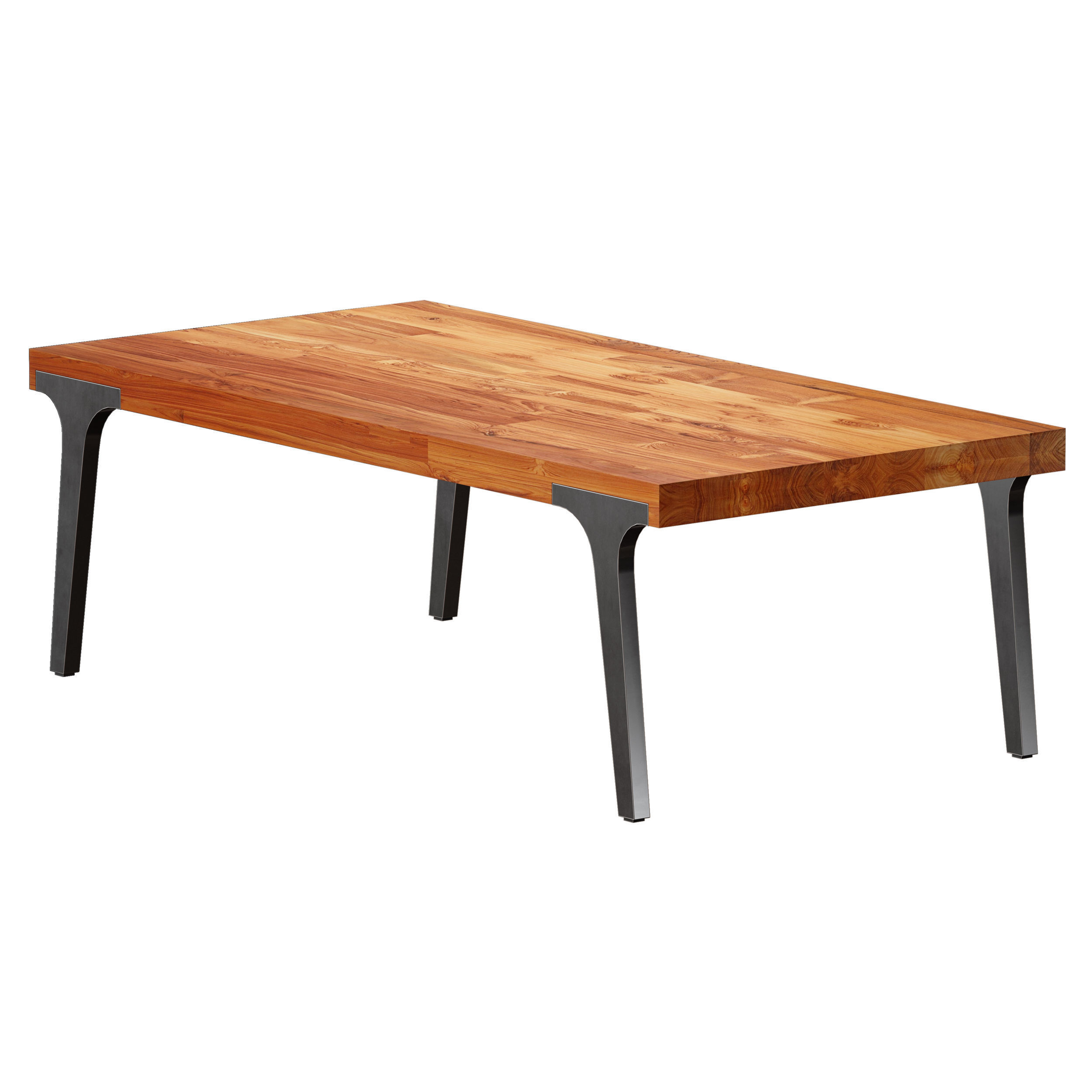 Lakin Recycled Teak Coffee Table Crate and Barrel 3D model_6