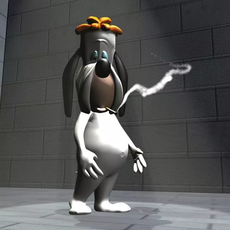 Droopy Rigged Low-poly 3D model_0