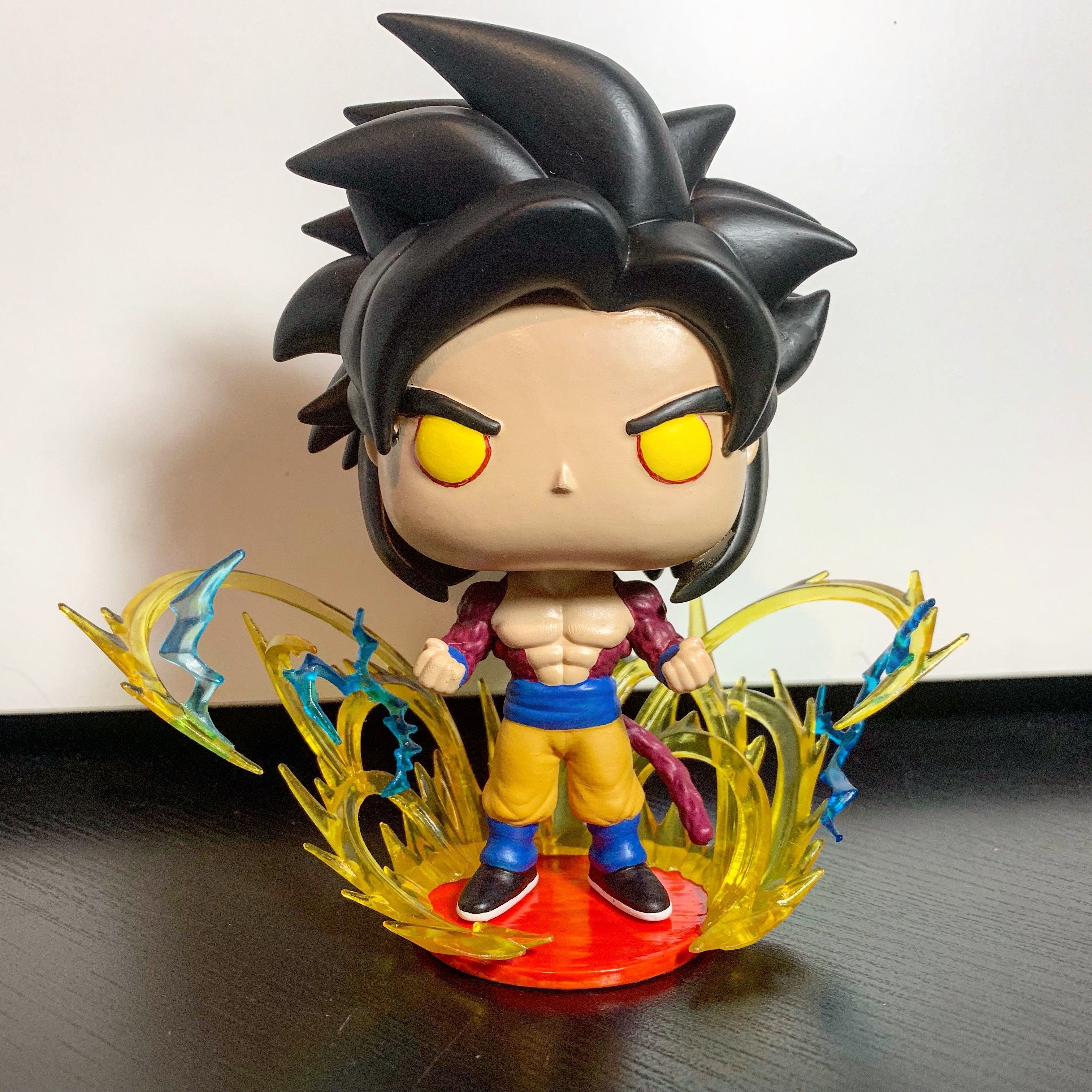 Super Sayan 4 Goku Custom Funko Pop 3D print model_2