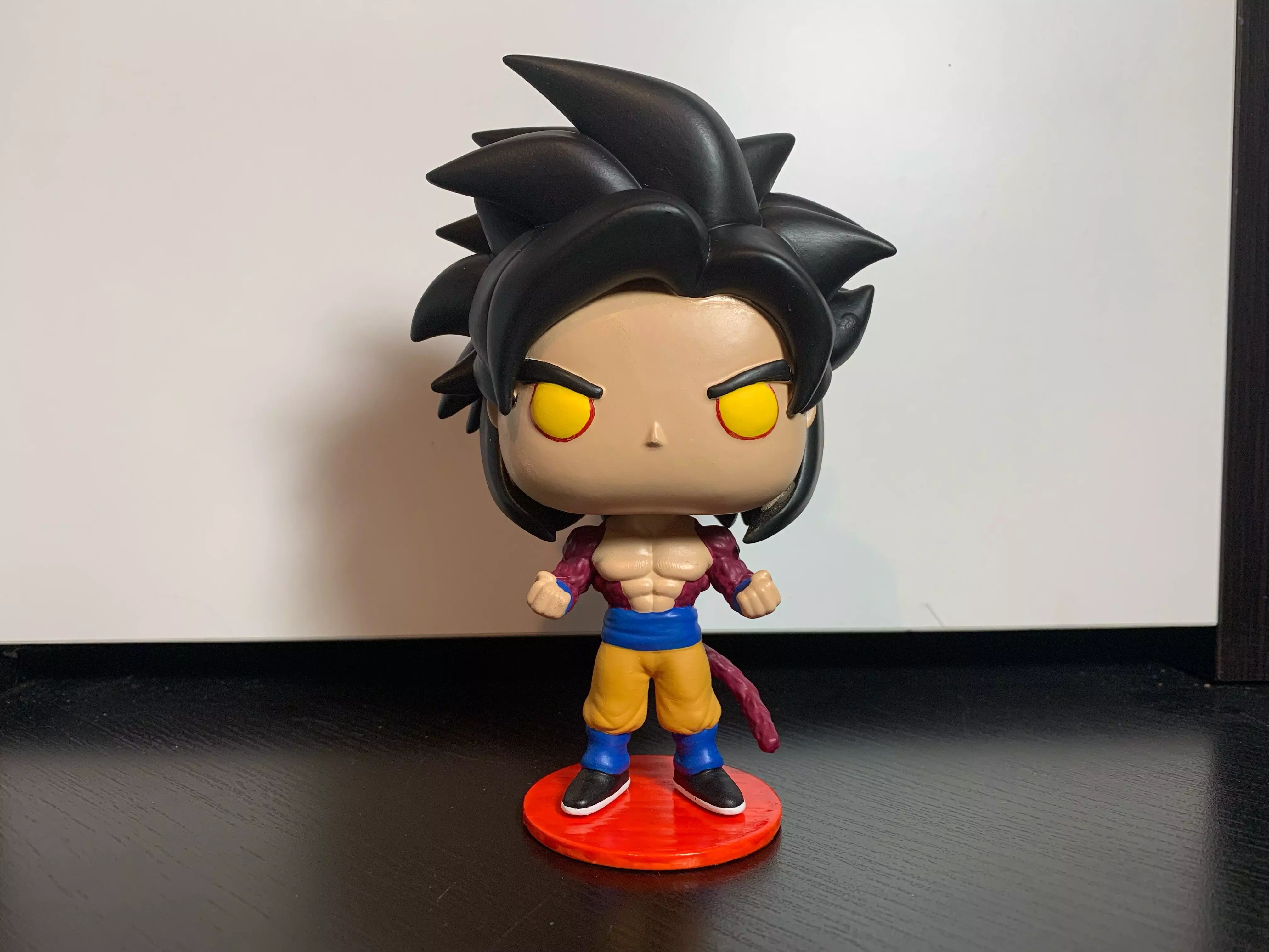 Super Sayan 4 Goku Custom Funko Pop 3D print model_0