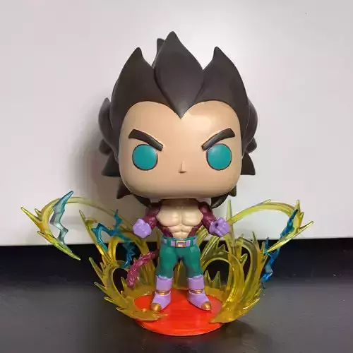 Super Sayan 4 Vegeta Custom Funko Pop 3D print model