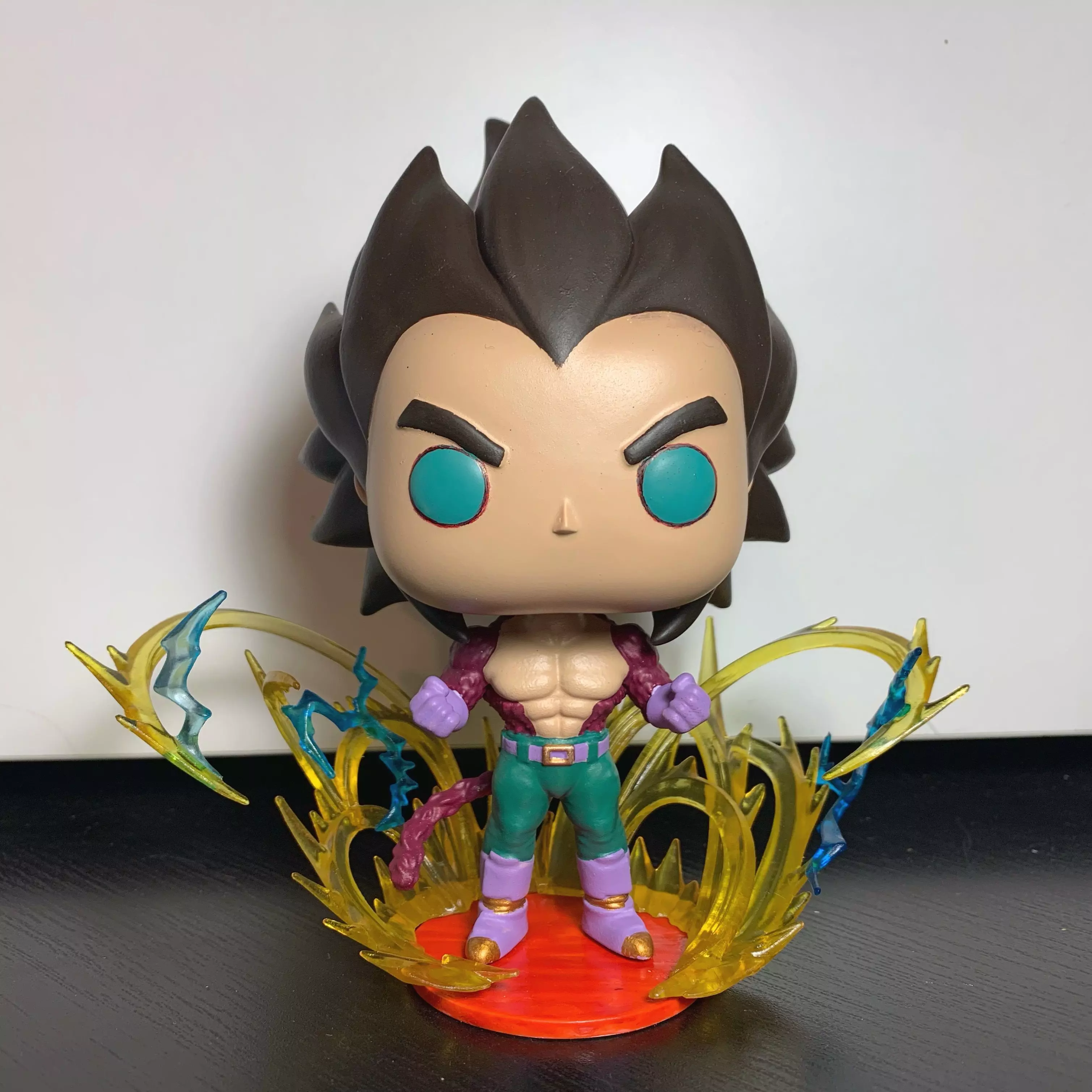Super Sayan 4 Vegeta Custom Funko Pop 3D print model_0