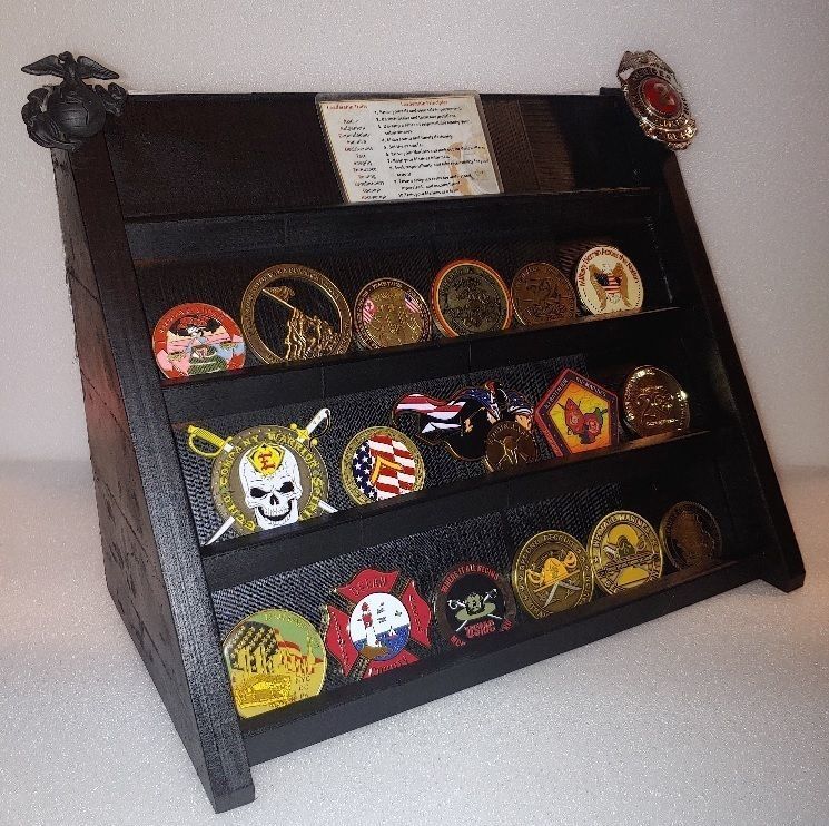 Military and first responder challenge coin holder 3D model 3D