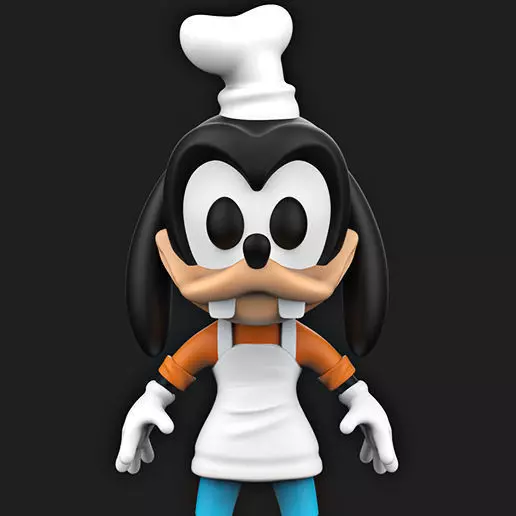 Baby Chef Goofy  3D print model_0