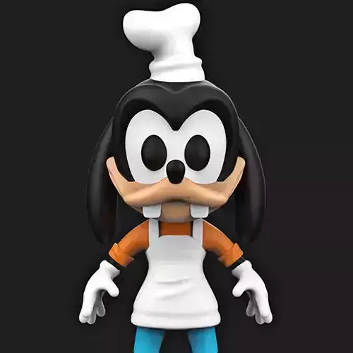 Baby Chef Goofy  3D print model