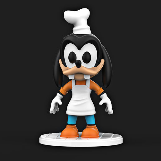 Baby Chef Goofy  3D print model_2