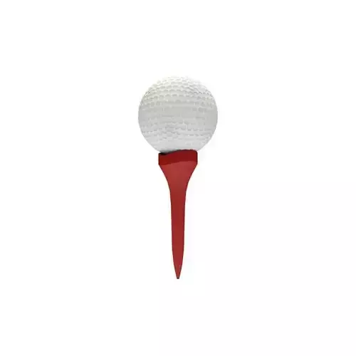 Golf Ball Low-poly 3D model