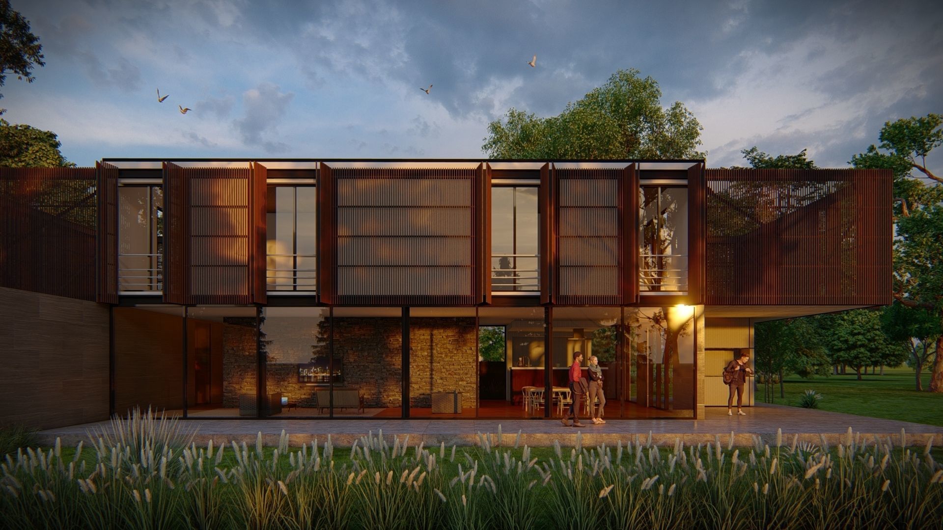 SCENE LUMION 9 AND  11 5  PSD   HOUSE  YOGA4ARCH 3D model_21