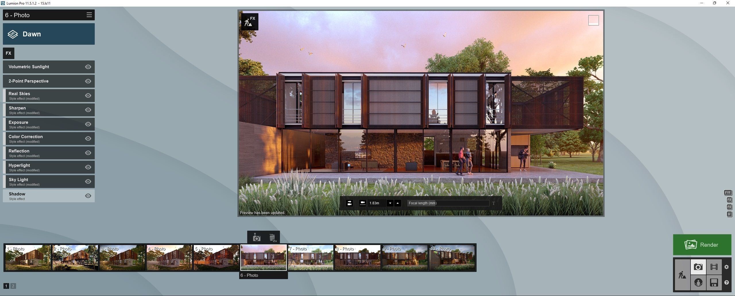 SCENE LUMION 9 AND  11 5  PSD   HOUSE  YOGA4ARCH 3D model_28
