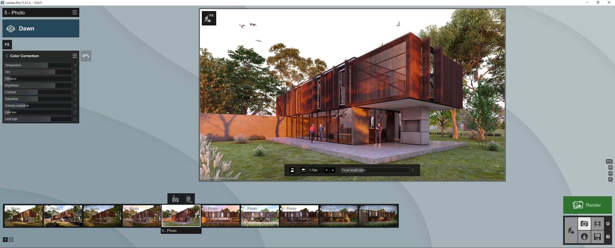 SCENE LUMION 9 AND  11 5  PSD   HOUSE  YOGA4ARCH 3D model_27