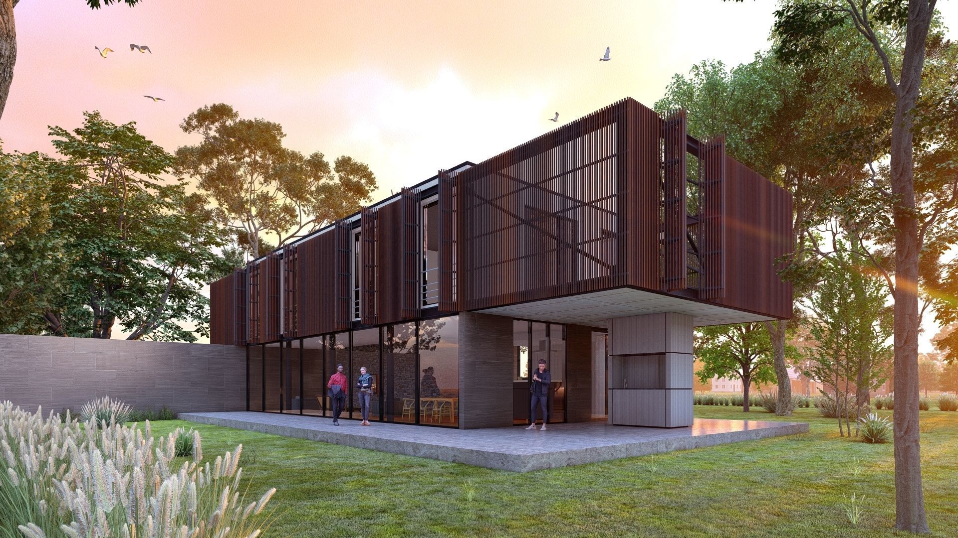 SCENE LUMION 9 AND  11 5  PSD   HOUSE  YOGA4ARCH 3D model_10