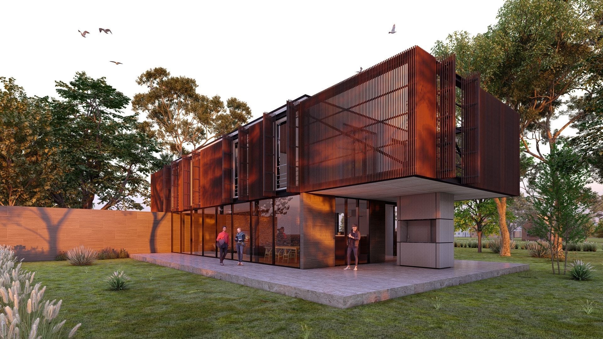 SCENE LUMION 9 AND  11 5  PSD   HOUSE  YOGA4ARCH 3D model_12