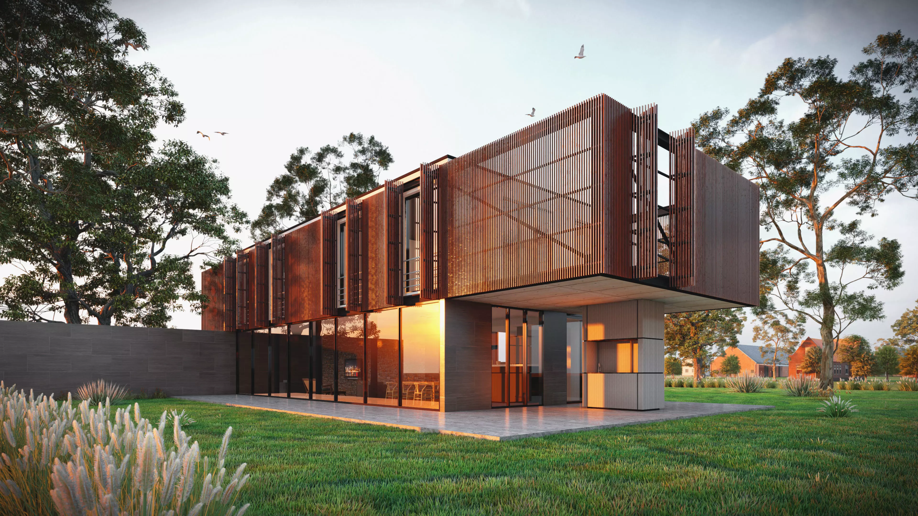 SCENE LUMION 9 AND  11 5  PSD   HOUSE  YOGA4ARCH 3D model_0