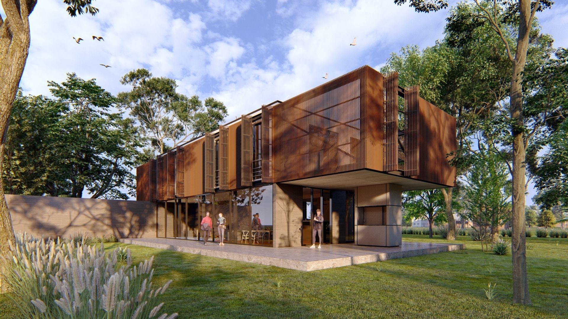 SCENE LUMION 9 AND  11 5  PSD   HOUSE  YOGA4ARCH 3D model_6