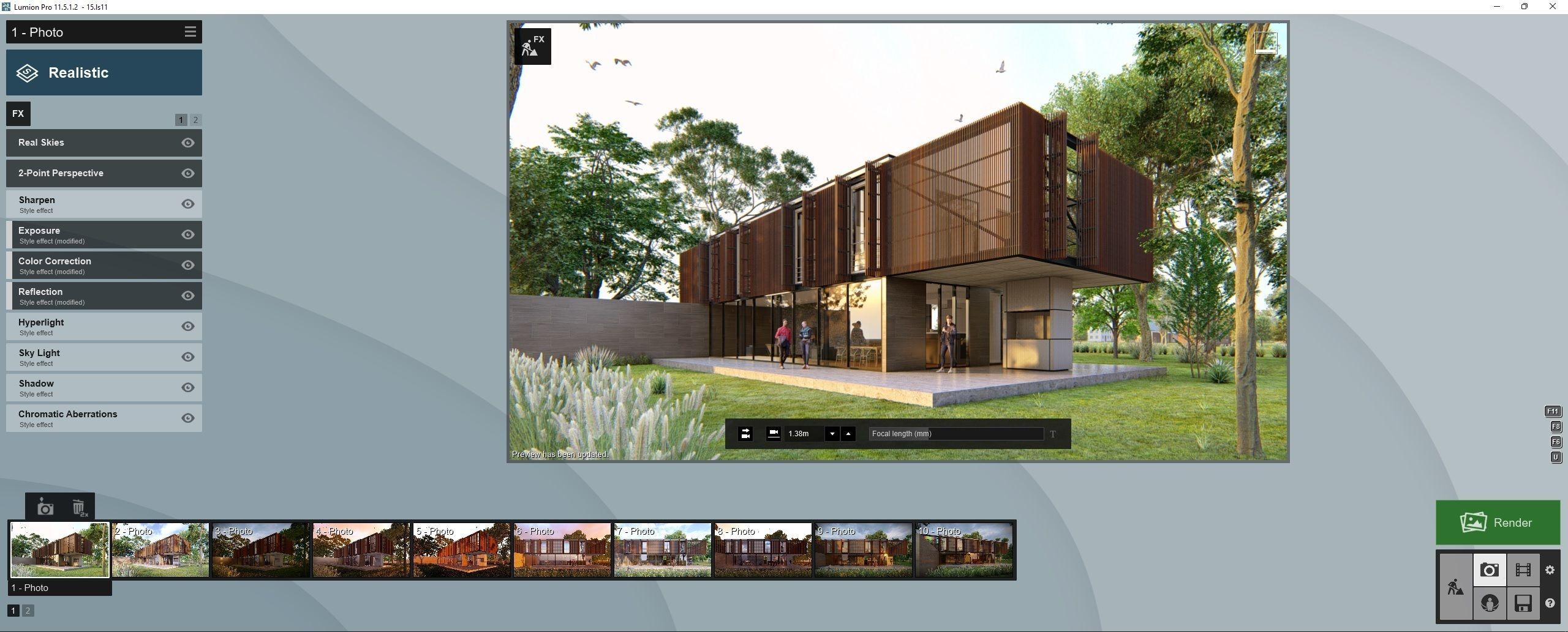 SCENE LUMION 9 AND  11 5  PSD   HOUSE  YOGA4ARCH 3D model_3