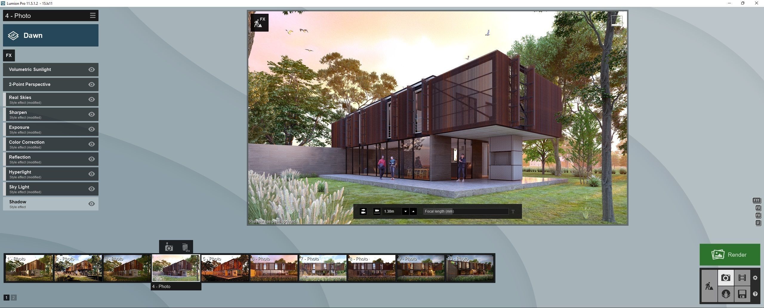 SCENE LUMION 9 AND  11 5  PSD   HOUSE  YOGA4ARCH 3D model_26