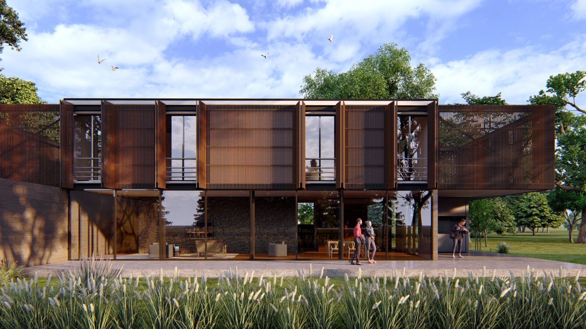 SCENE LUMION 9 AND  11 5  PSD   HOUSE  YOGA4ARCH 3D model_17