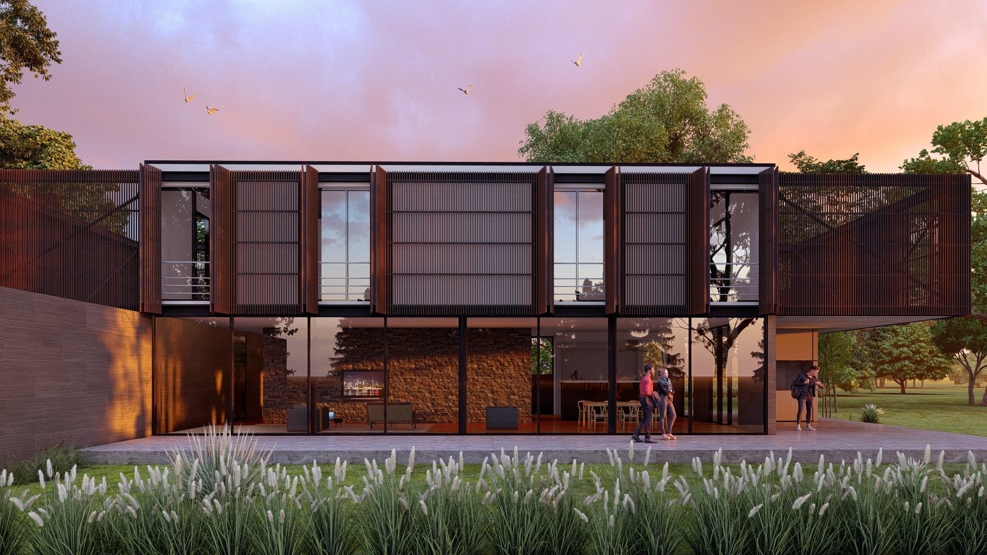 SCENE LUMION 9 AND  11 5  PSD   HOUSE  YOGA4ARCH 3D model_15
