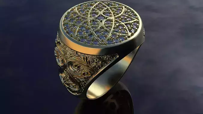 Diamond men ring