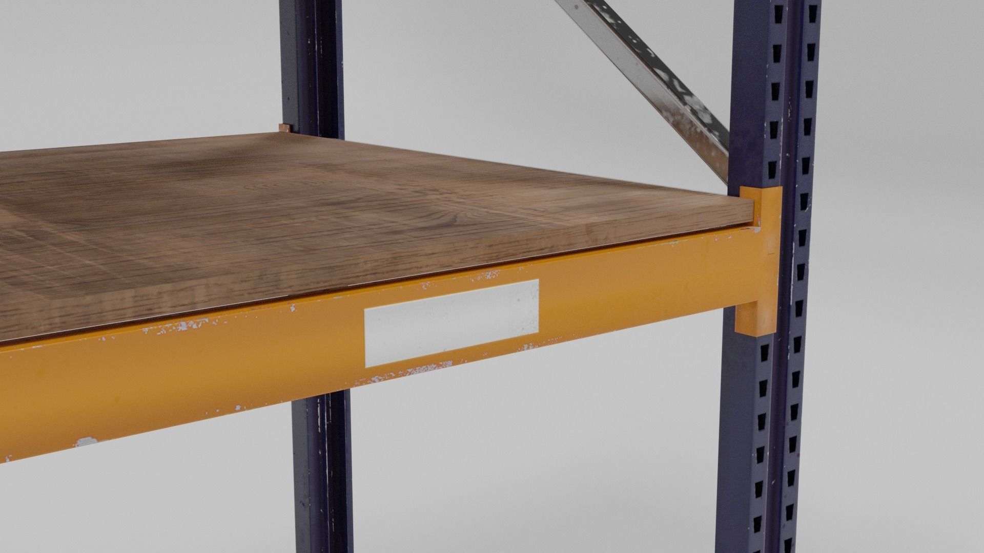 Racking Low poly PBR shelving unit Low-poly 3D model_9