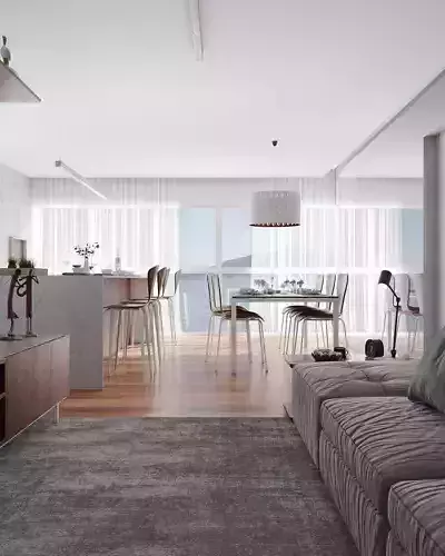 living modern apartment in rio de janeiro