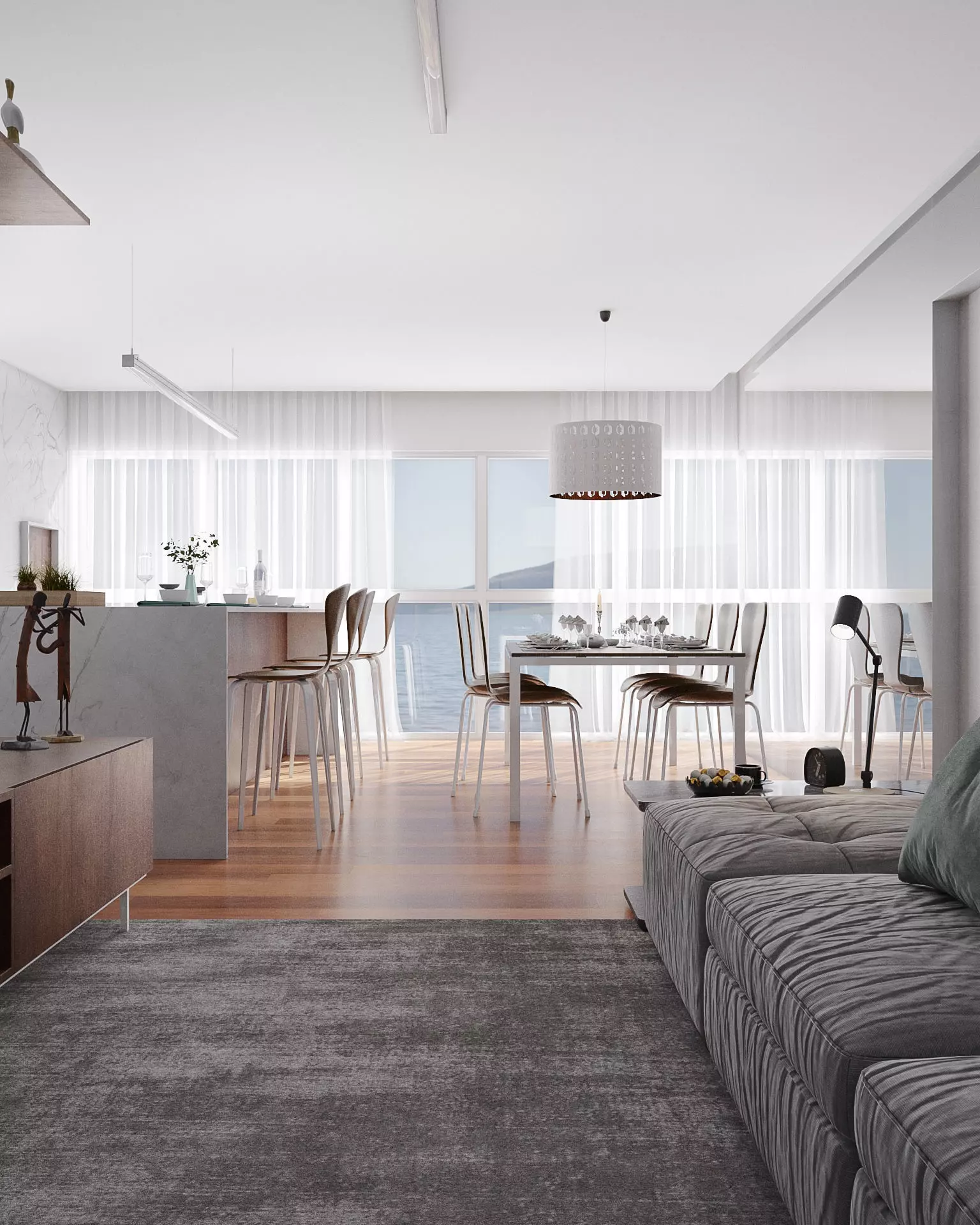 living modern apartment in rio de janeiro Free 3D model