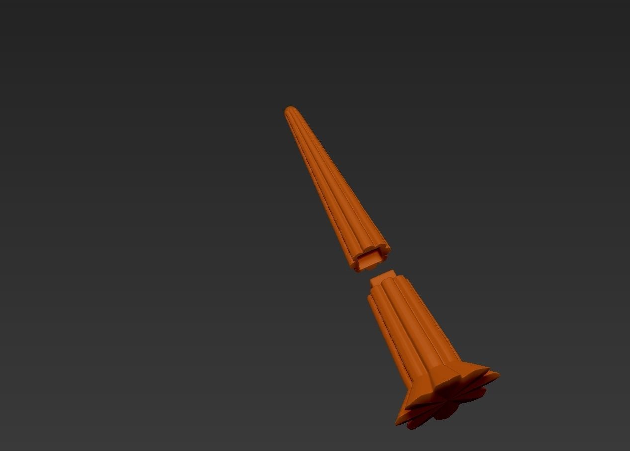 Christmas tree simple rotatable assembly model 3D print model_14