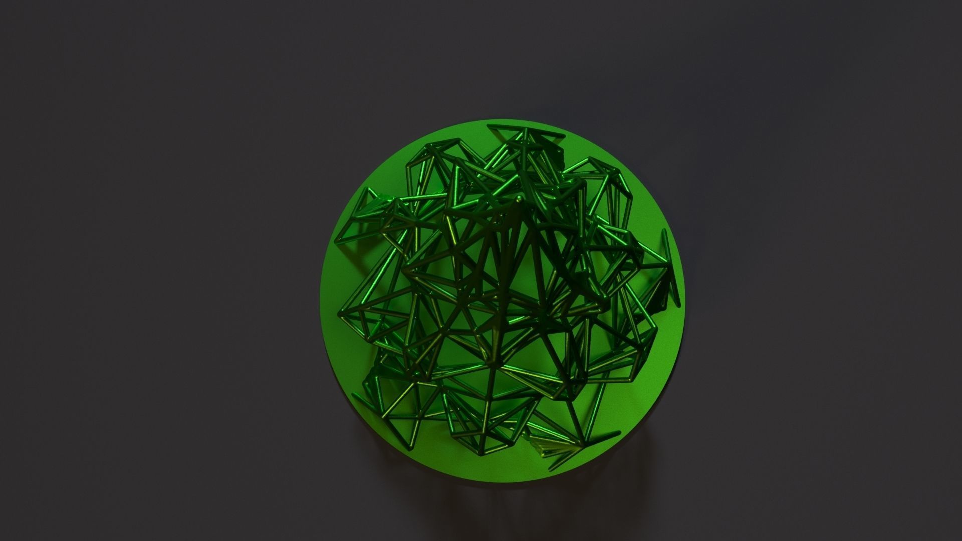 Christmas tree Voronoi Christmas decoration 3D print model_5