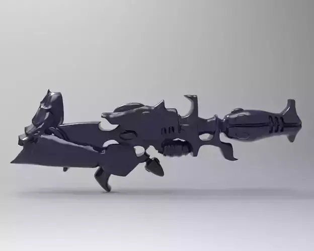 Blaster with Arm STL 3D print model