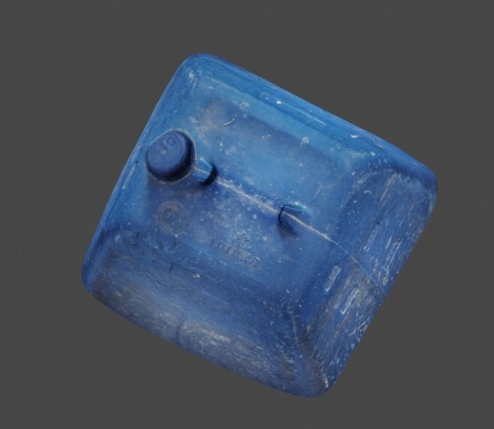 High poly detailed PBR Plastic Can 3D model_6