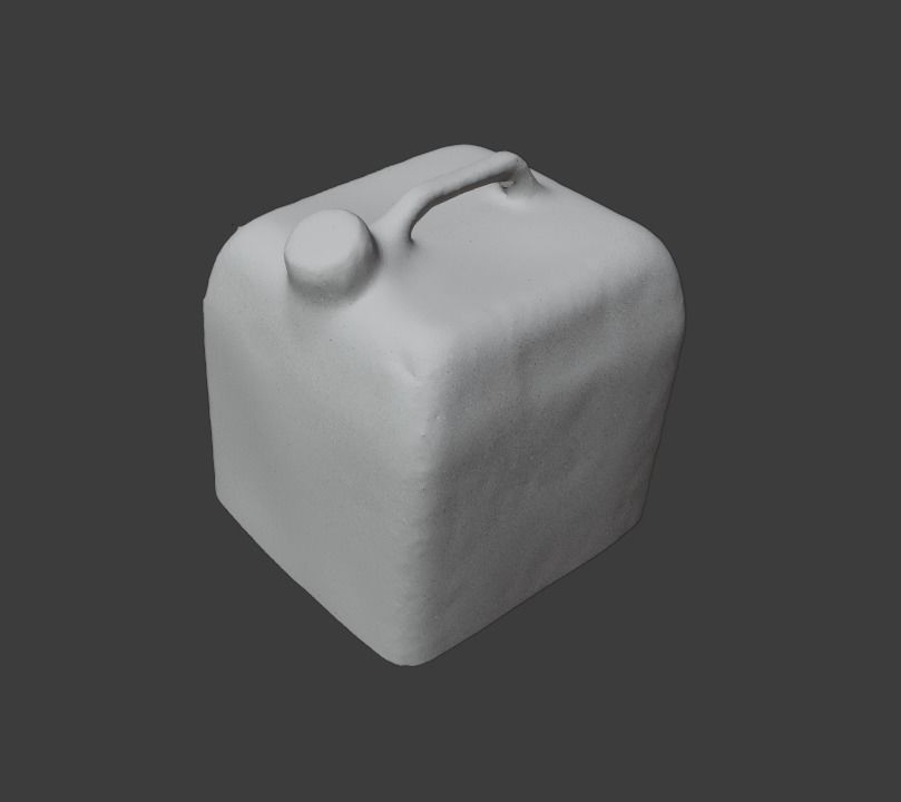 High poly detailed PBR Plastic Can 3D model_4