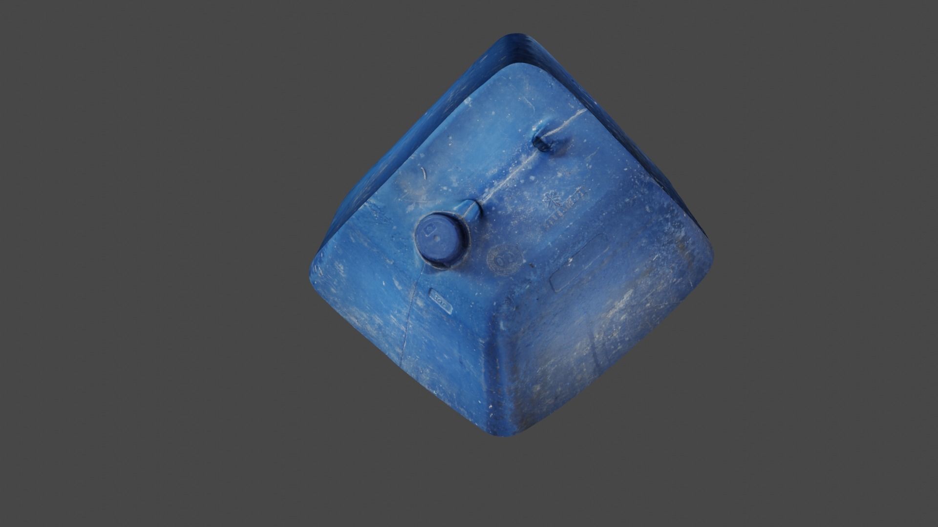 High poly detailed PBR Plastic Can 3D model_1