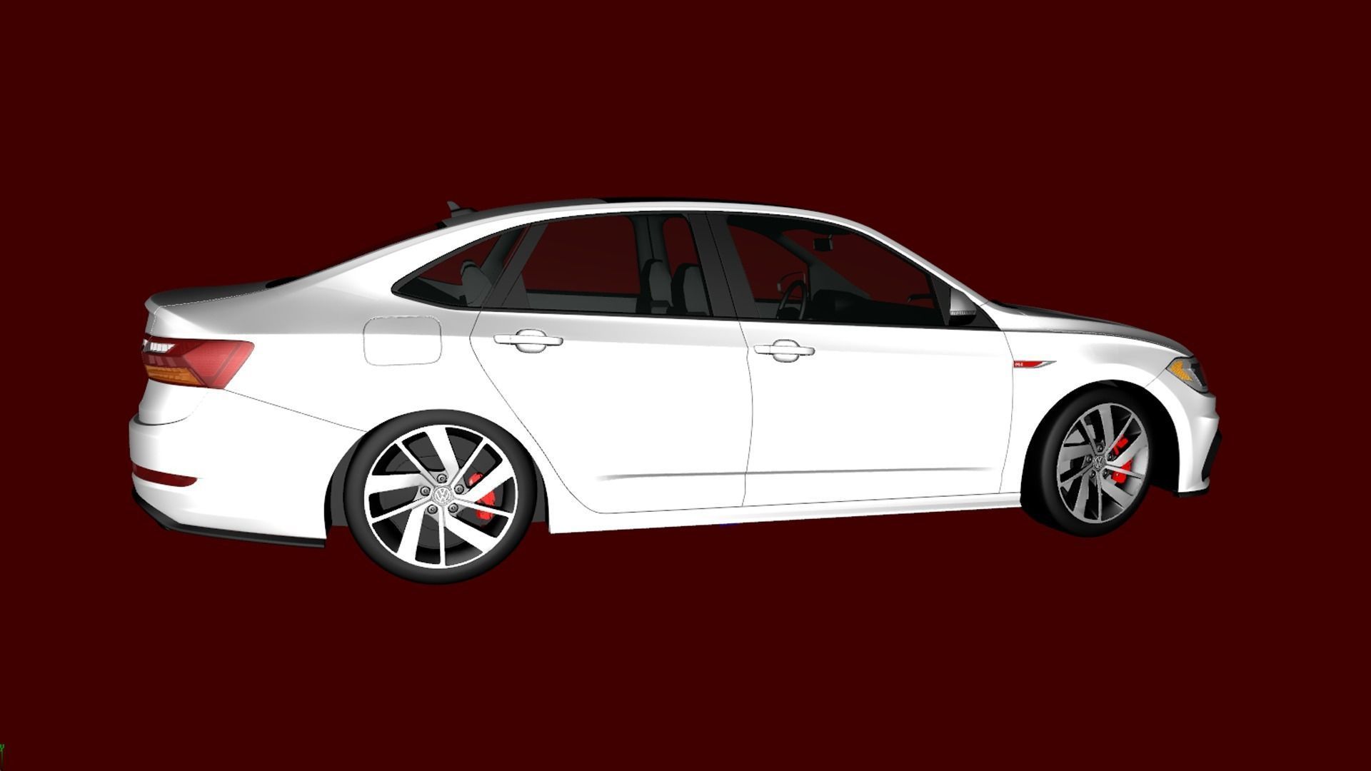 Volkwagen Jetta 2020 GLI 3D model_1