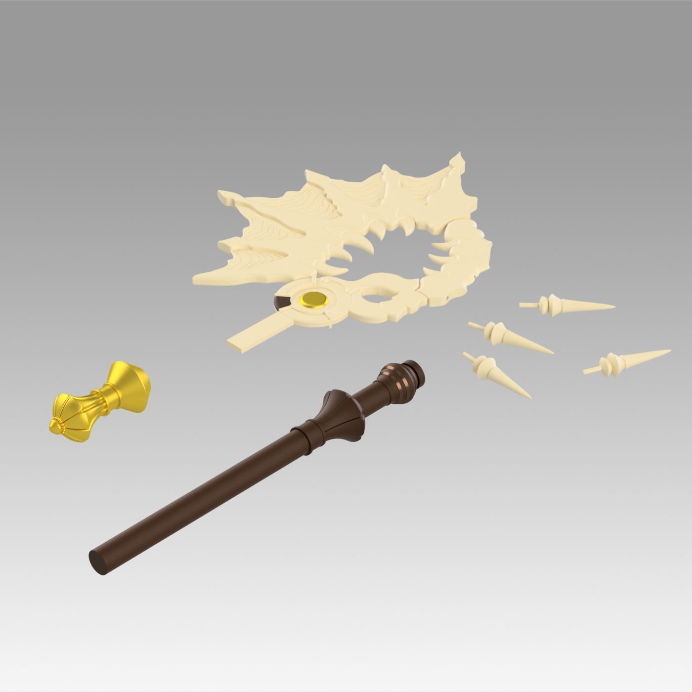 Fire Emblem Three Houses 5 Years Edelgard Axe 3D print model_10