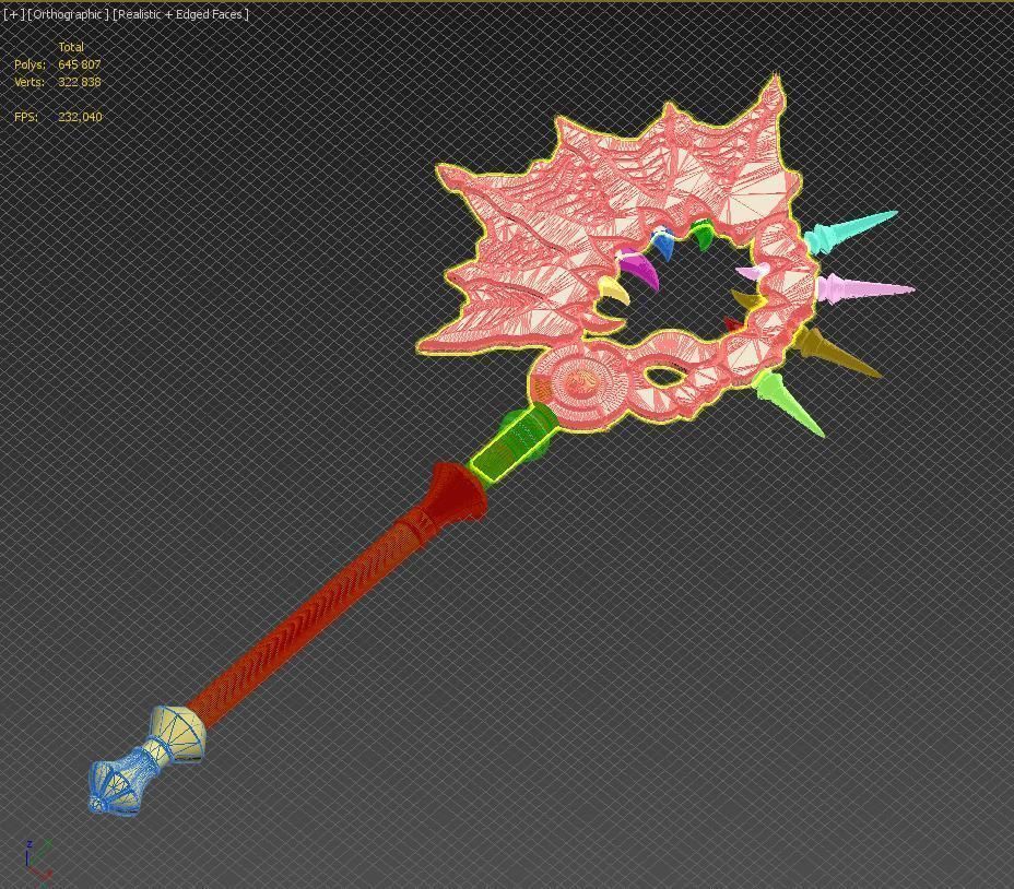 Fire Emblem Three Houses 5 Years Edelgard Axe 3D print model_11