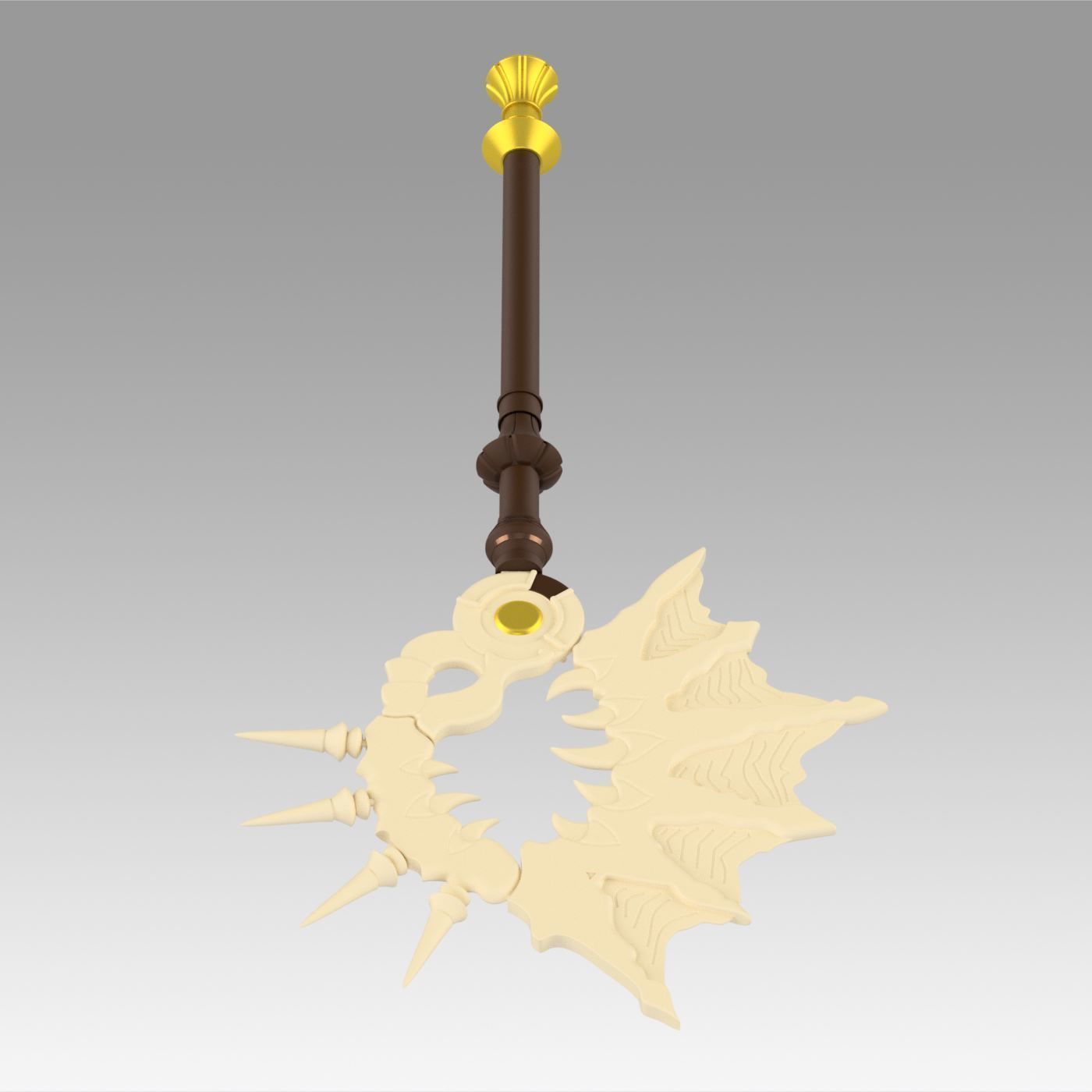 Fire Emblem Three Houses 5 Years Edelgard Axe 3D print model_5
