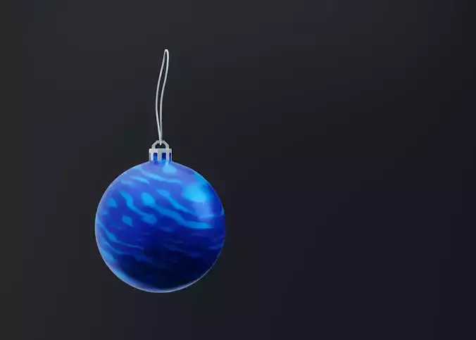 Blue waves Christmas  Ball