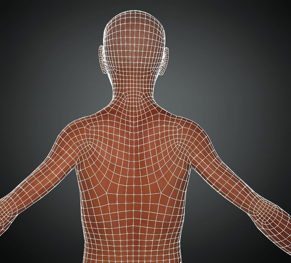 Realistic 3d Man Character Low-poly 3D model_10