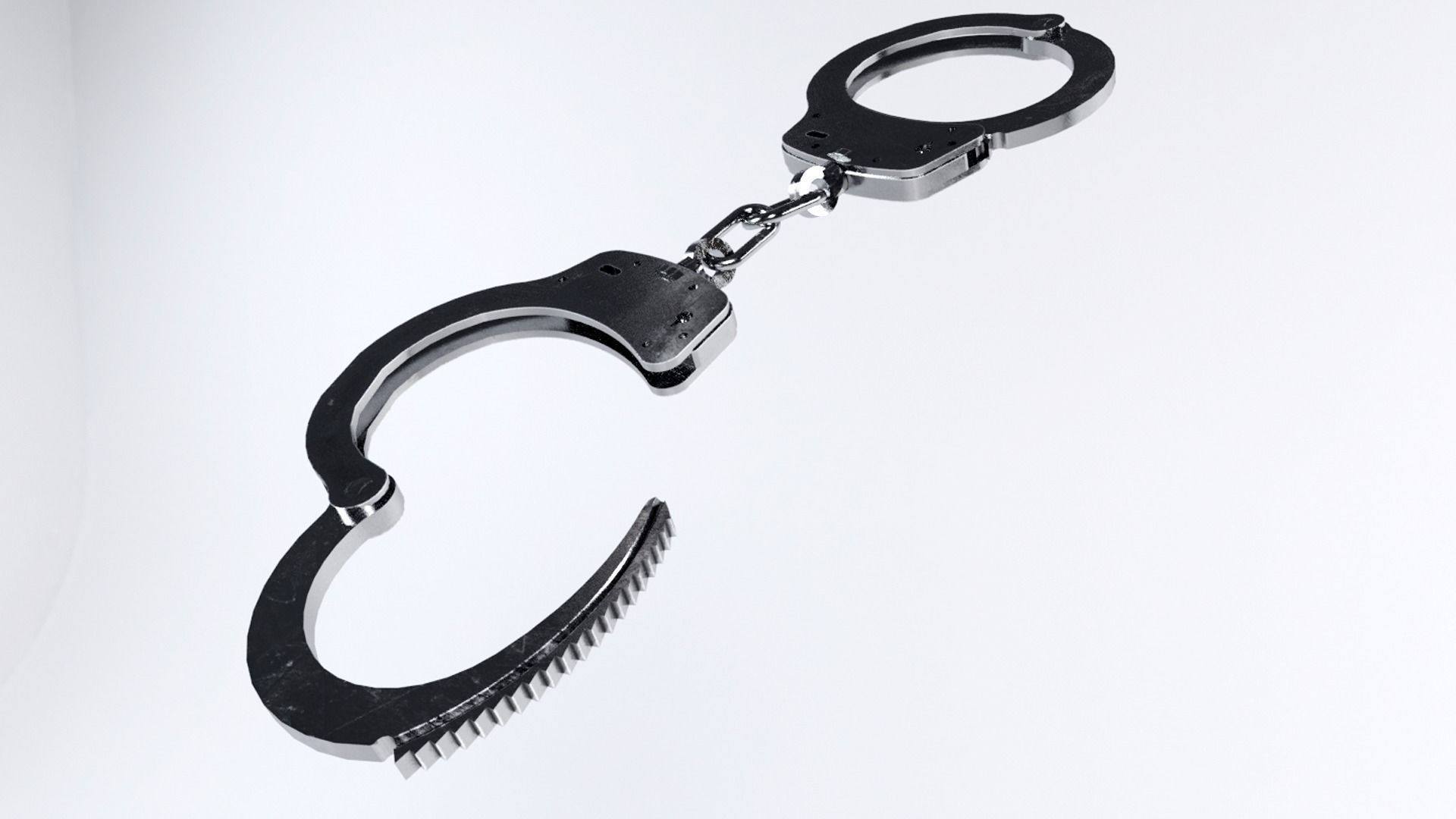 Handcuffs Low-poly 3D model_3