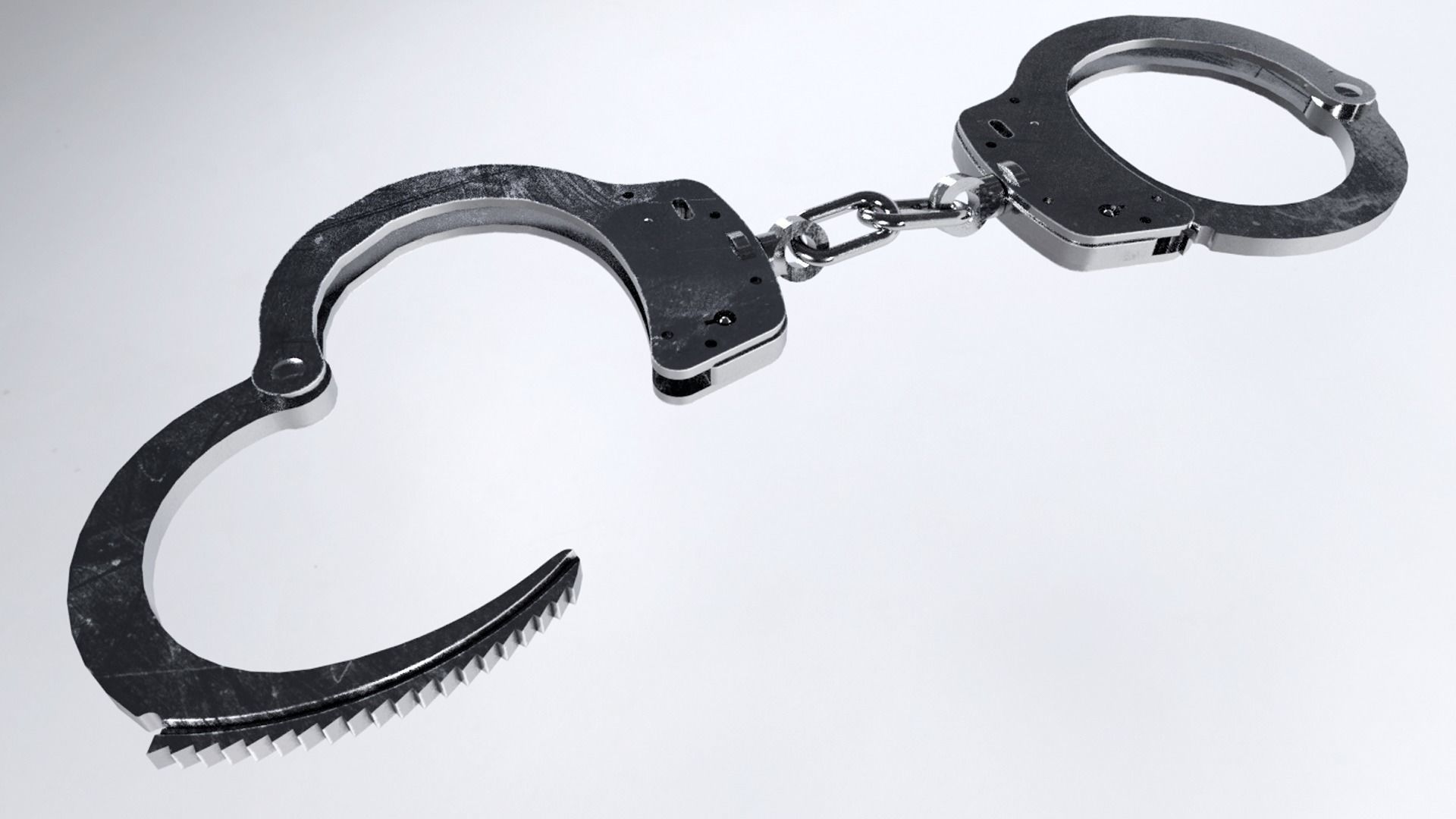 Handcuffs Low-poly 3D model_2