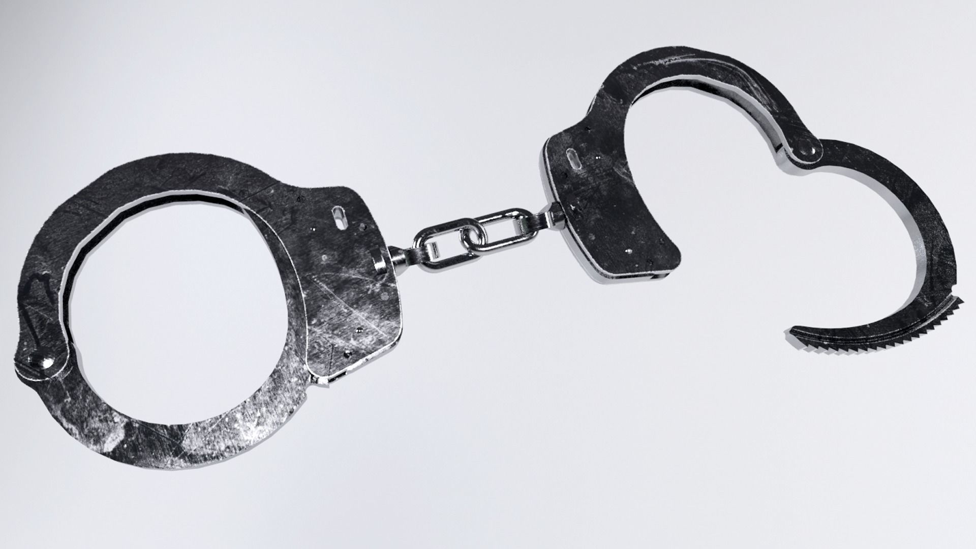 Handcuffs Low-poly 3D model_4